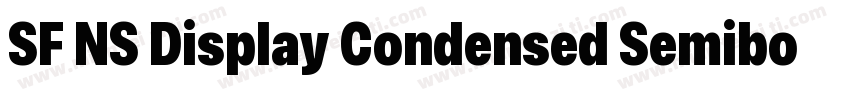 SF NS Display Condensed Semibold字体转换